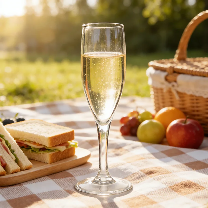 150 ml juhlasamppanja muovilasi