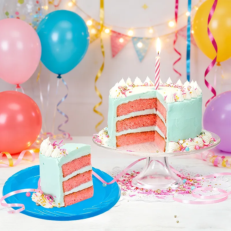 7 tuuman kertakäyttöinen pyöreä juhlalevy