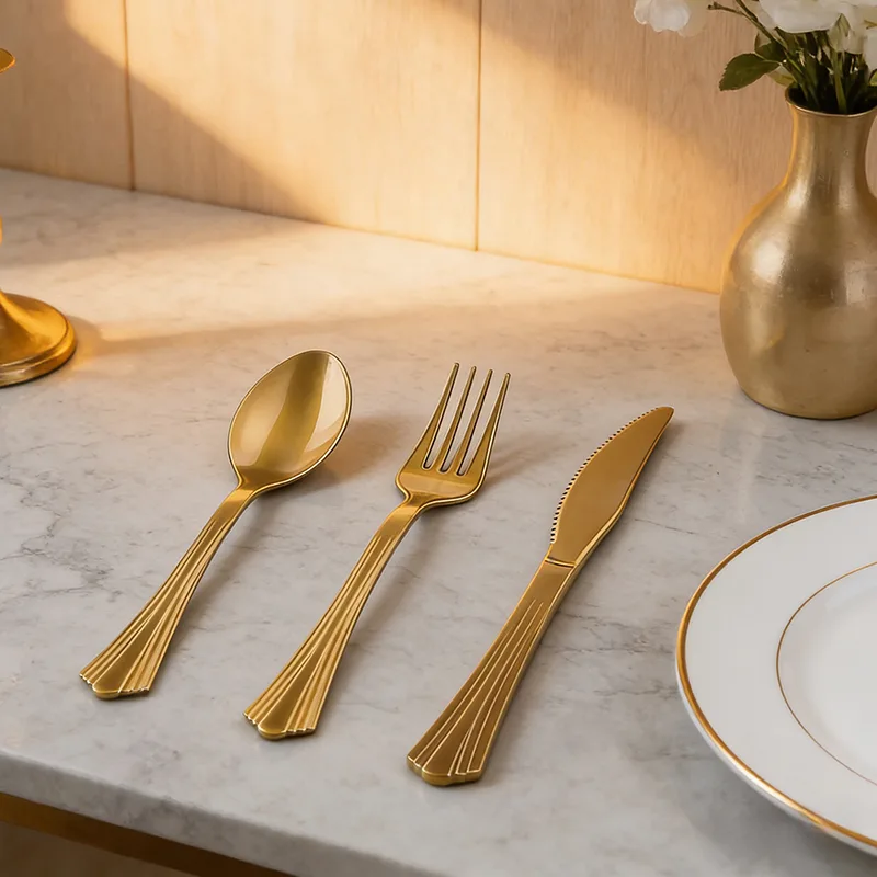 Premium Fishtail Plastic Cutlery